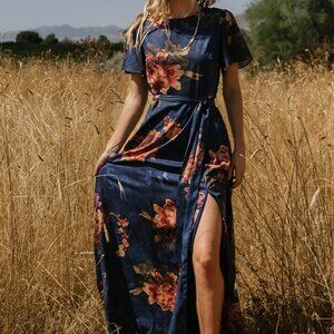 Baltic Born Colina Maxi Dress | Navy Floral Size XLXL